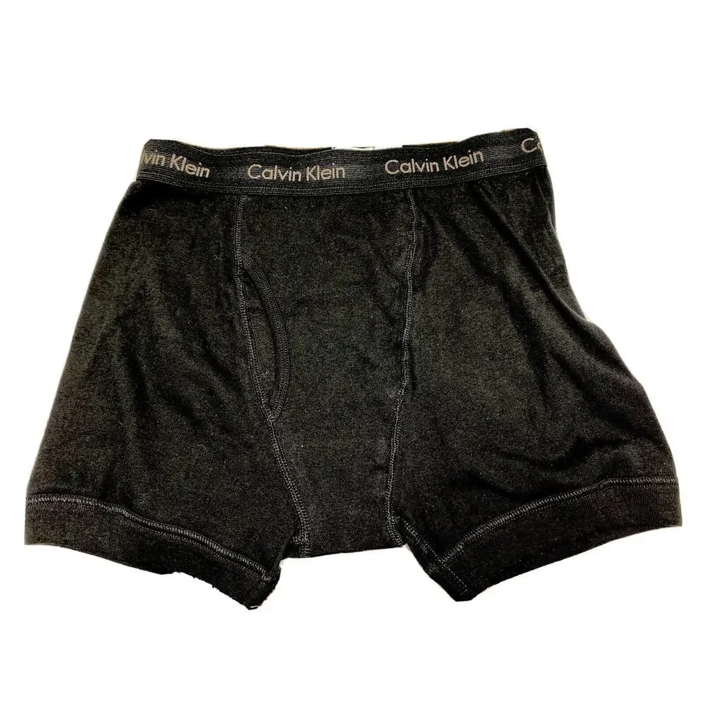 Calvin Klein Cotton Classic Fit Boxer Briefs 1 Pair Black Size S